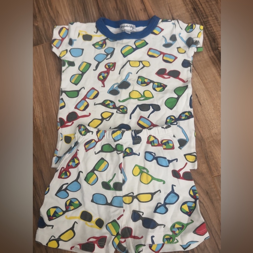 Colorful Sunglasses Print Pajama Set